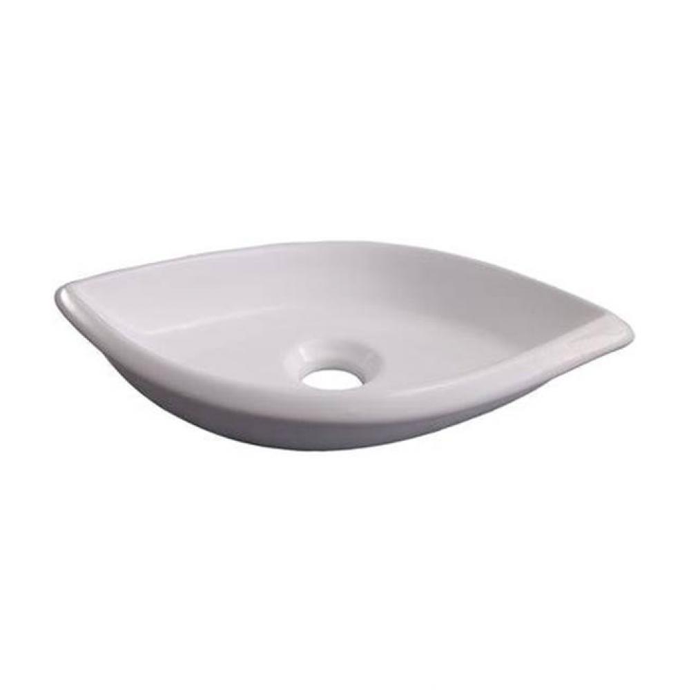 Kai Above Counter Basin 16'', No Faucet Holes, WH