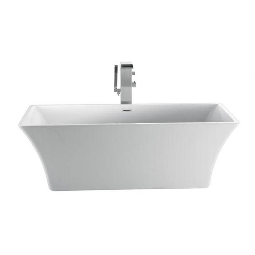 Taylor 67'' AC Freestanding Tub White,w/Internal Drain-OF CP