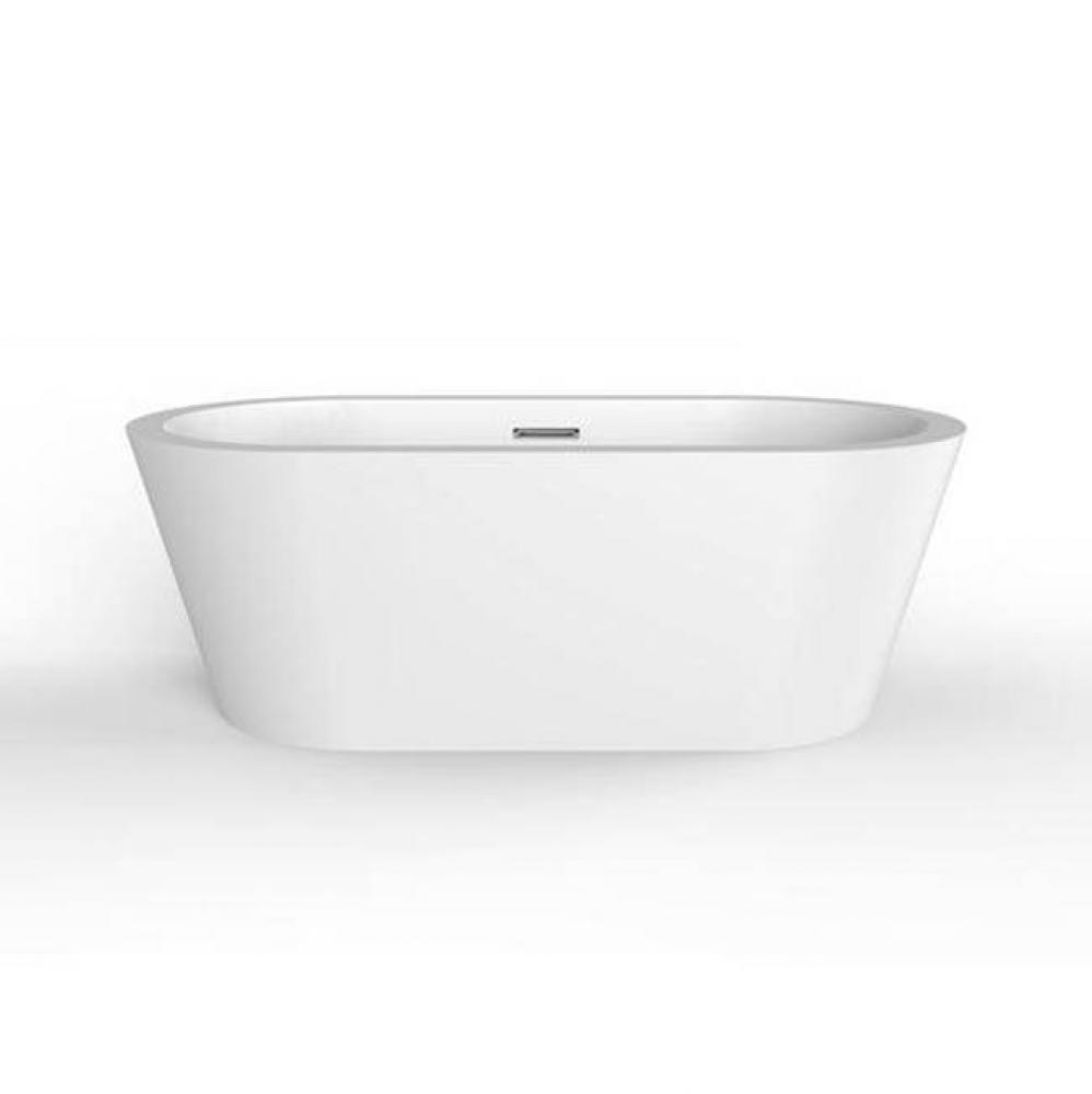 Pelham 65'' Freestanding AC WH Tub,W/Internal Drain & OF CP