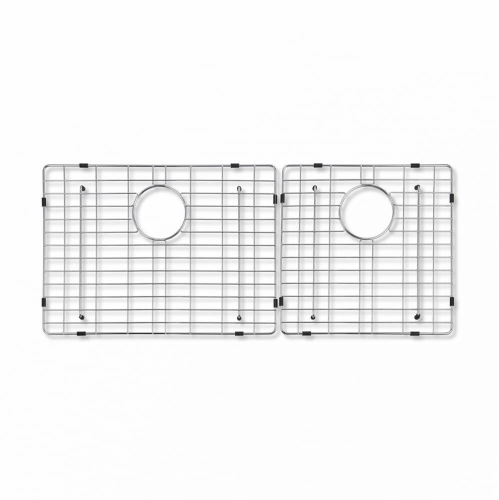 Corazon SS 60/40 Dbl Wire Grid Set2,17-1/8''/10-3/8'' X15-3/8''D