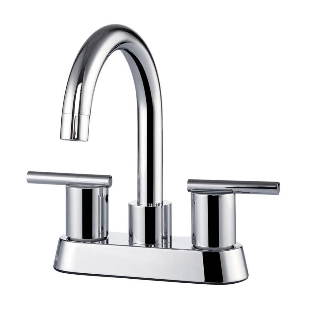 Conley 4''cc Lav Faucet, No Hoses,Metal Lever Handles,CP