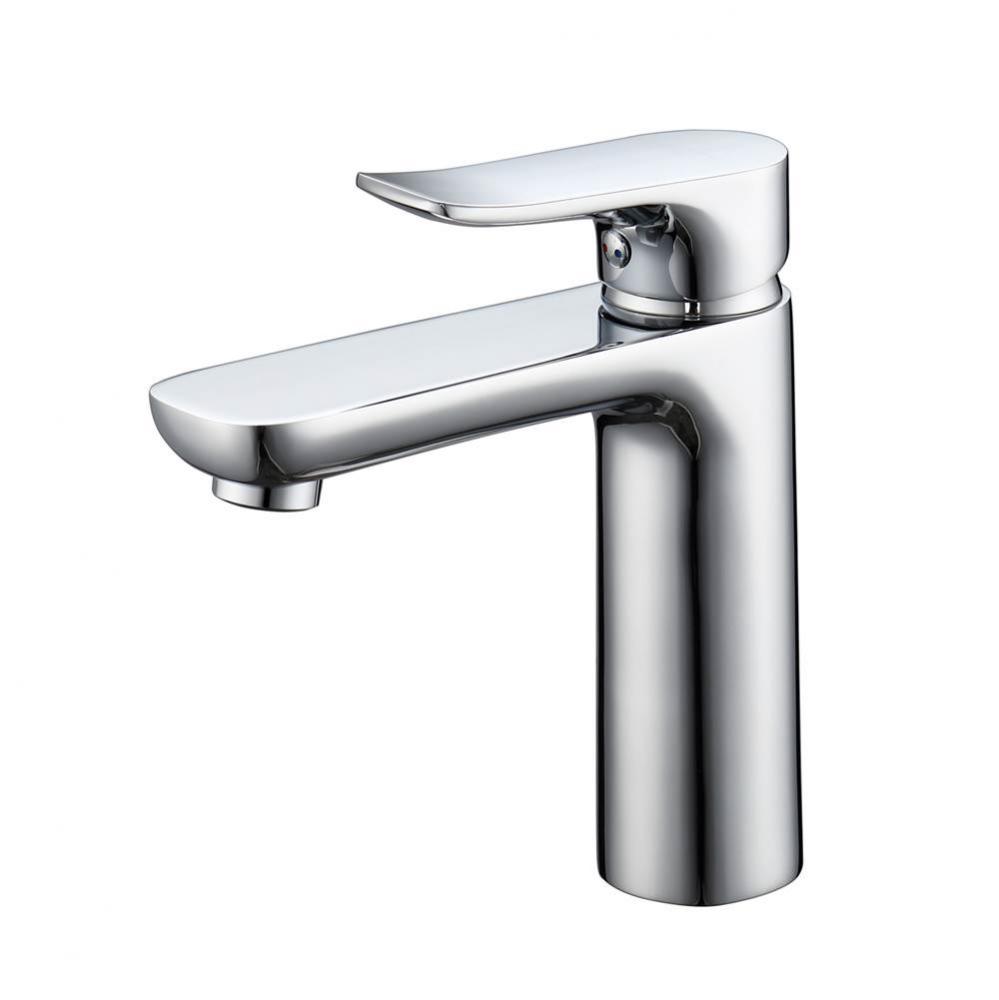 Tova Single Handle Lav Faucet with Hoses, Chrome