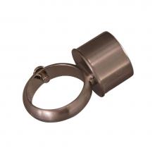 Barclay 331-BN - D-Rod Connection Loop Fitting,  Brushed Nickel