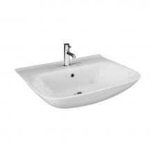 Barclay 4-1111WH - Eden 520 Wall-Hung Basin, 1-Hole, White