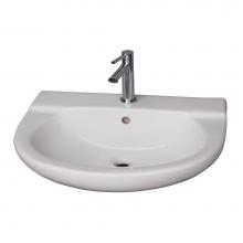 Barclay 4-111WH - Jayden Wall-Hung Basin 1 Hole, White