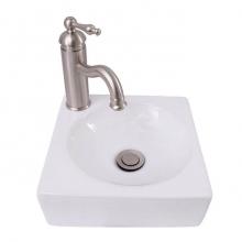 Barclay 4-1138WH - Trixie 11'' Petite Wall Hung Basin, White