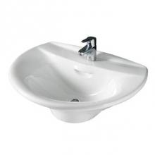 Barclay 4-126WH - Venice 520 Wall-Hung Basin 6'' cc, White