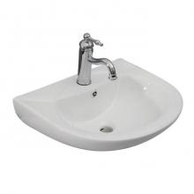 Barclay 4-9154WH - Banks  Wall-Hung for 4''cc Faucet Hole, Overflow, White