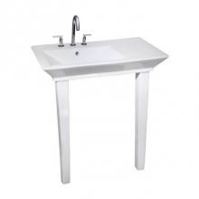 Barclay 960WH - Opulence Console, 31-1/2'', White, Rect Bowl, 4'' cc