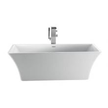 Barclay ATCRECN67FIG-CP - Taylor 67'' AC Freestanding Tub White,w/Internal Drain-OF CP