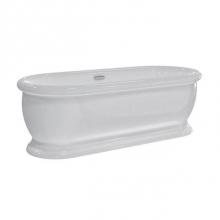 Barclay ATDRN69BIG-CP - Claremont Acrylic Dbl Roll Tub69'', Internal Drain Pipe, CP