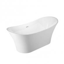 Barclay ATDSN69KIG-CP - Noreen AC Dbl Slipper Tub 69''WH, w/Internal Drain Pipe, CP