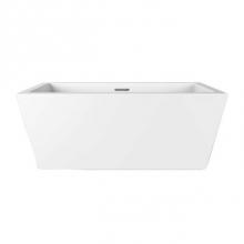 Barclay ATFRECN59EIG-CP - Sheldon 59'' Freestanding AC WHTub,W/Internal Drain and OF CP