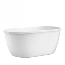 Barclay ATOVN59D-WH - Pompei 59'' FreestandingAcrylic Tub, No Holes WH