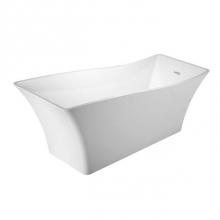 Barclay ATRSN68FIG-CP - Melanie Acrylic Slipper Tub WH 68'', w/Internal Drain Pipe, CP