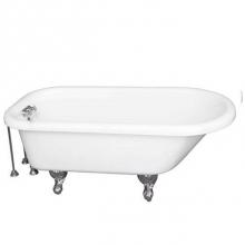 Barclay TKADTR67-WCP8 - Tub Kit 67'' AC Roll Top,Tub Filler, Supplies,Drain-Chrome