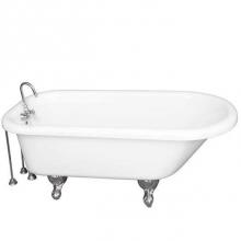 Barclay TKADTR67-WCP9 - Tub Kit 67'' AC Roll Top,Tub Filler, Supplies,Drain-Chrome