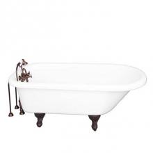 Barclay TKADTR67-WORB2 - Tub Kit 67'' AC Roll Top, Tub Filler, Supplies, Drain-ORB