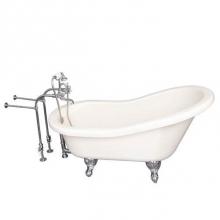 Barclay TKADTS60-BCP2 - Tub Kit 60'' AC Slipper, Tub Filler, Supplies, Drain-Chrome