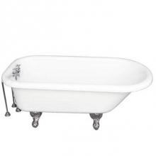 Barclay TKATR60-WCP7 - Tub Kit 60'' AC Roll Top, Tub Filler, Supplies, Drain-Chrome