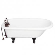 Barclay TKATR67-WORB2 - Tub Kit 67'' AC Roll Top, Tub Filler, Supplies, Drain-ORB