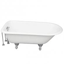 Barclay TKCTR67-CP8 - Tub Kit 67'' CI Roll Top, Tub Filler, Supplies, Drain-Chrome