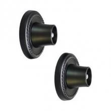 Barclay 354-MB - Decorative Round Flange 1'', Pair, Matte Black