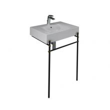 Barclay 604WH-MB - Des 610 Basin 4'' Centerset WH, with brass stand, Matte Black