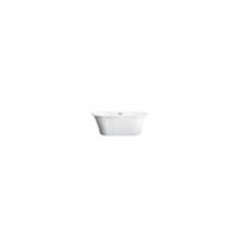 Barclay ATFDRN65IG-WHCP - Nouri 66'' AC Tub White W/ Internal Drain & OF Chrome