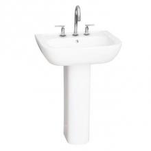 Barclay B/3-2004WH - Caroline 450 Basin only, White, 4'' Center Set