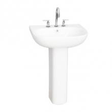 Barclay B/3-2034WH - Tonique 550 Basin only, White-4'' Centerset