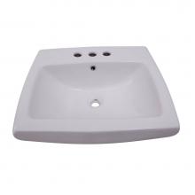 Barclay B/3-456WH - Ambrose Basin Only for 6'' CC Overflow, White