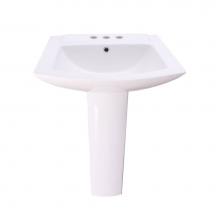 Barclay B/3-466WH - Burke  Basin Only for 6'' CC Overflow, White