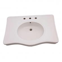 Barclay B/978WH - Milano Deluxe Console Basin 8'' cc, White