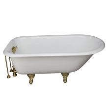 Barclay TKCTR67-PB6 - Tub Kit 67'' CI Roll Top, Tub Filler, Supplies, Drain-PB