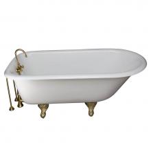 Barclay TKCTR67-PB7 - Tub Kit 67'' CI Roll Top, Tub Filler, Supplies, Drain-PB