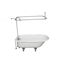 Barclay TKCTRH54-SN4 - Tub Kit 54'' CI Roll Top,Filler Shower Unit,Supplies, Drain-BN