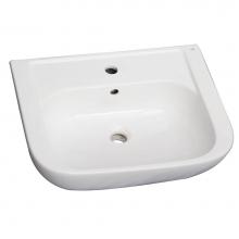 Barclay B/3-2001WH - Caroline 450 Basin only, White-1 hole