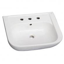 Barclay B/3-2008WH - Caroline 450 Basin only, White-8'' Widespread