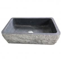 Barclay FSGSB4014-GPBL - Birgitta30'' Granite Single Bw FarmerSink Chiseled Frnt GPBL