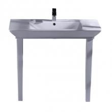 Barclay B/964WH - Opulence Basin 39-1/2'', White, Rect. Bowl, 8'' WS