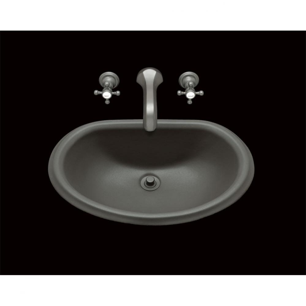 Jane, Single Glazed D Shape Lavatory, Plain Bowl, Overflow, Undermount