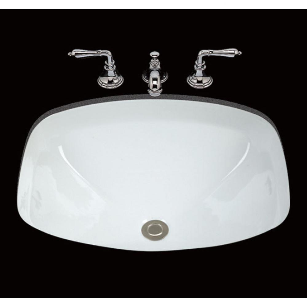 Loretta, Double Glazed, Medium Unique Shaped Lavatory, Overflow, Undermount Only