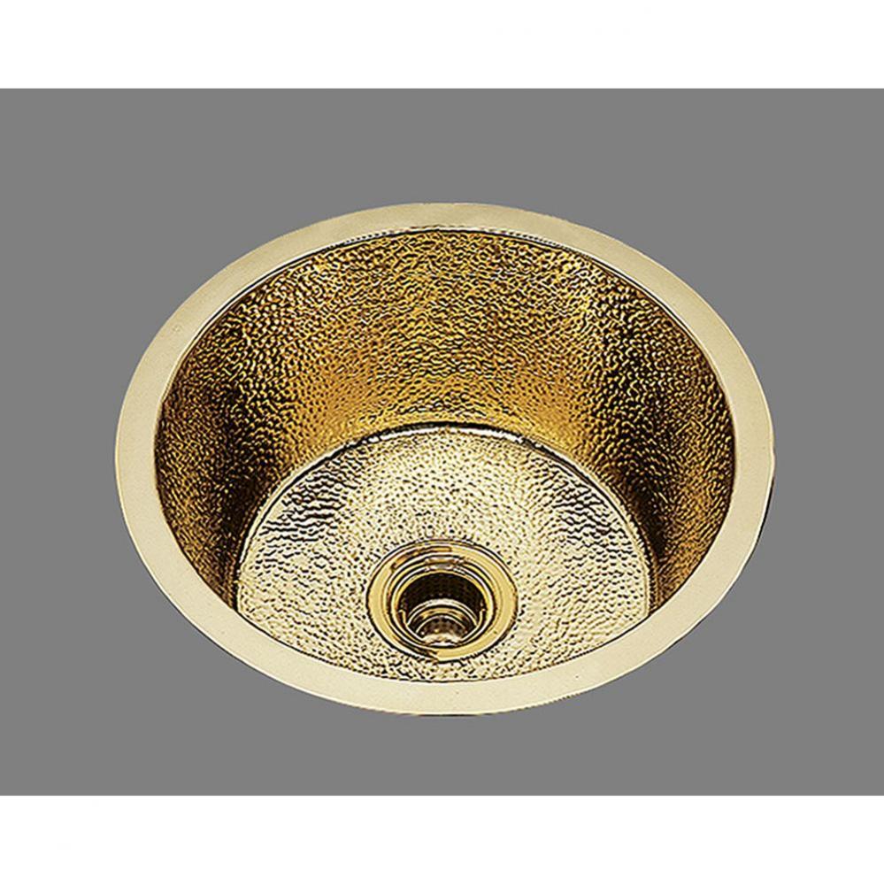 Large Round Prep/Bar Sink. Plain Pattern, Undermount & Drop In