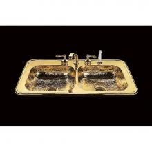 Bates and Bates B2233H.PB - Gourmet Ii, Kitchen Sink, Hammertone Pattern, Drop In