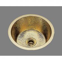 Bates and Bates B0400P.WC - Large Round Prep/Bar Sink. Plain Pattern, Undermount & Drop In