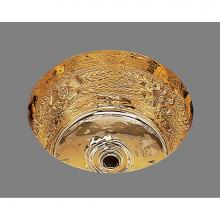 Bates and Bates B0575G.WC - Small Round Bar Sink. Garland Pattern, Undermount & Drop In