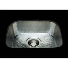 Bates and Bates B1513H.WC - D-Bowl Prep Sink Hammertone Pattern, Undermount & Drop In