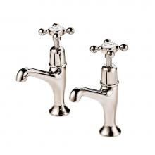 Barber Wilsons and Company R106-19-PC - Regent  1900 Pair Pillar Taps With White Porcelain Buttons