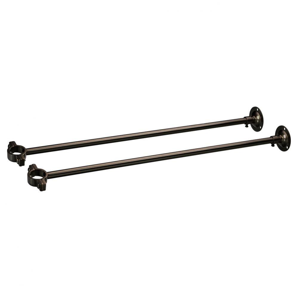 Wall Mount Supply Line Support Rods